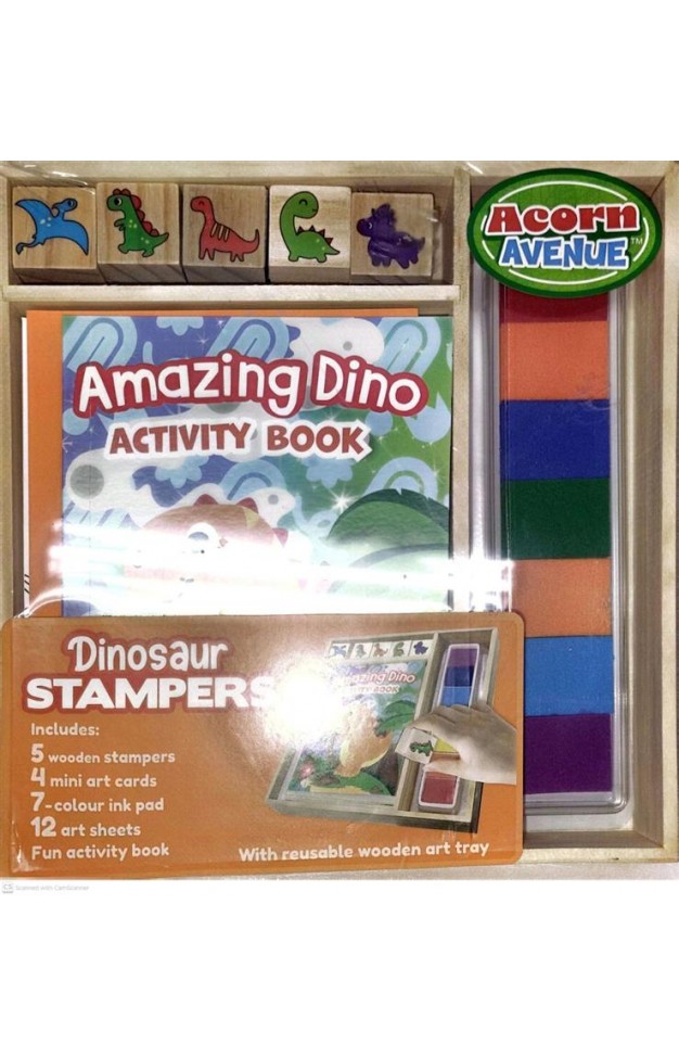 Wooden Stamper Sets Dinosaurs